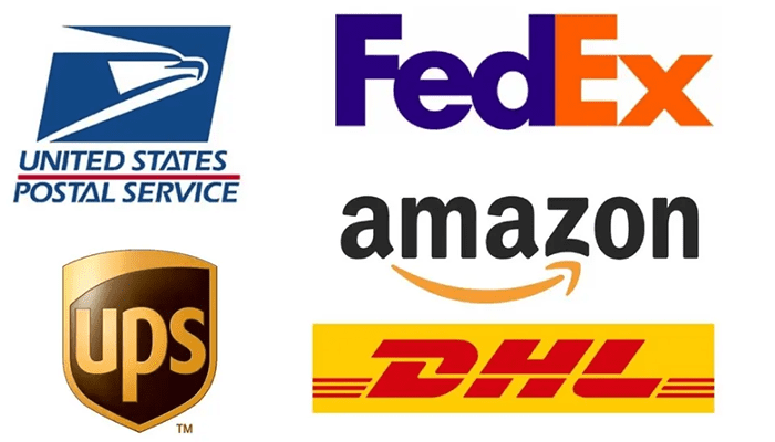 different delivery companies in the US