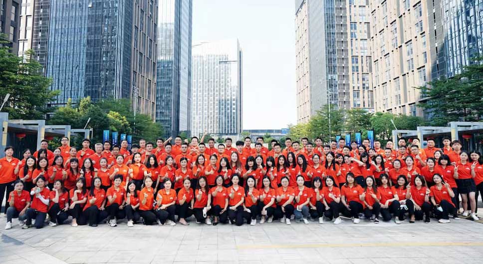 group picture of entire ASL shenzhen office team