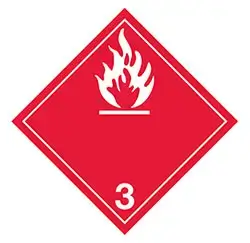 class-3-hazmat-label