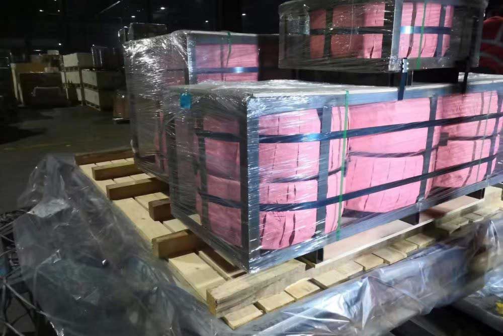 pallet of packed items ready for loading